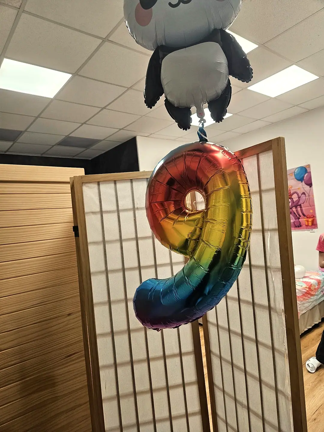 Balon v obliki številke 9 za rojstni dan